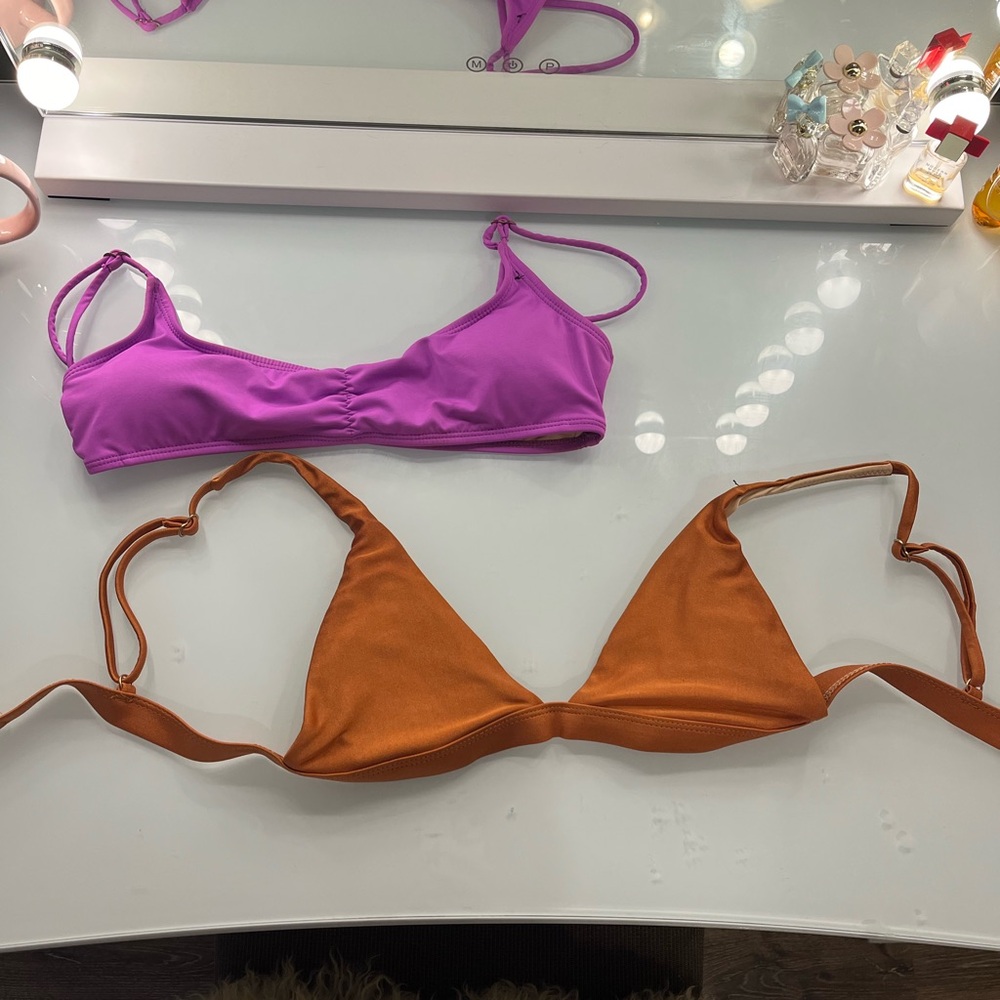 set of 2 cotton on bikini tops